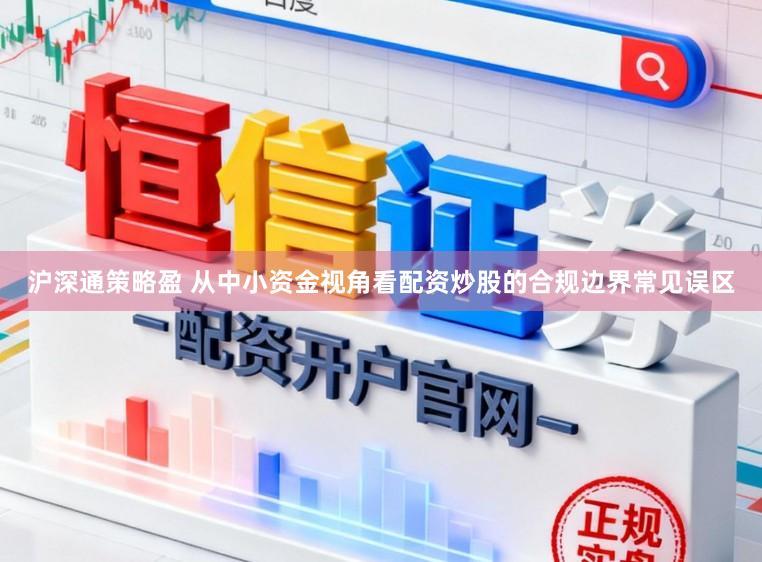 沪深通策略盈 从中小资金视角看配资炒股的合规边界常见误区